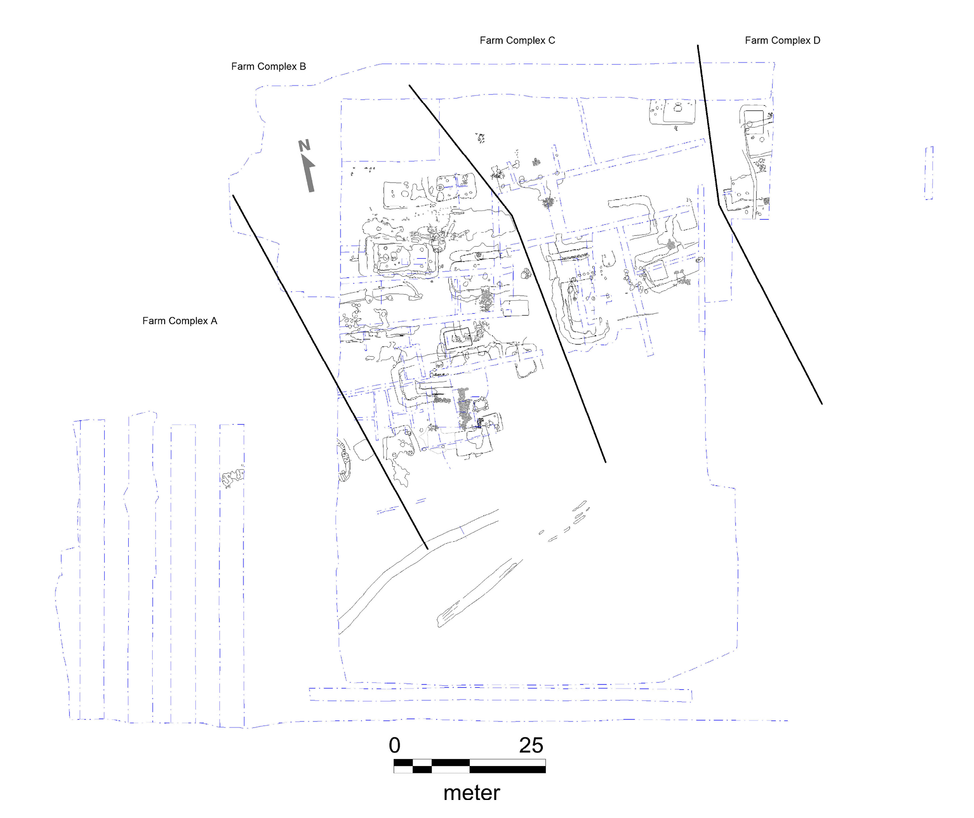 Figur 7. Udgravningsplan med Smedegård 2.