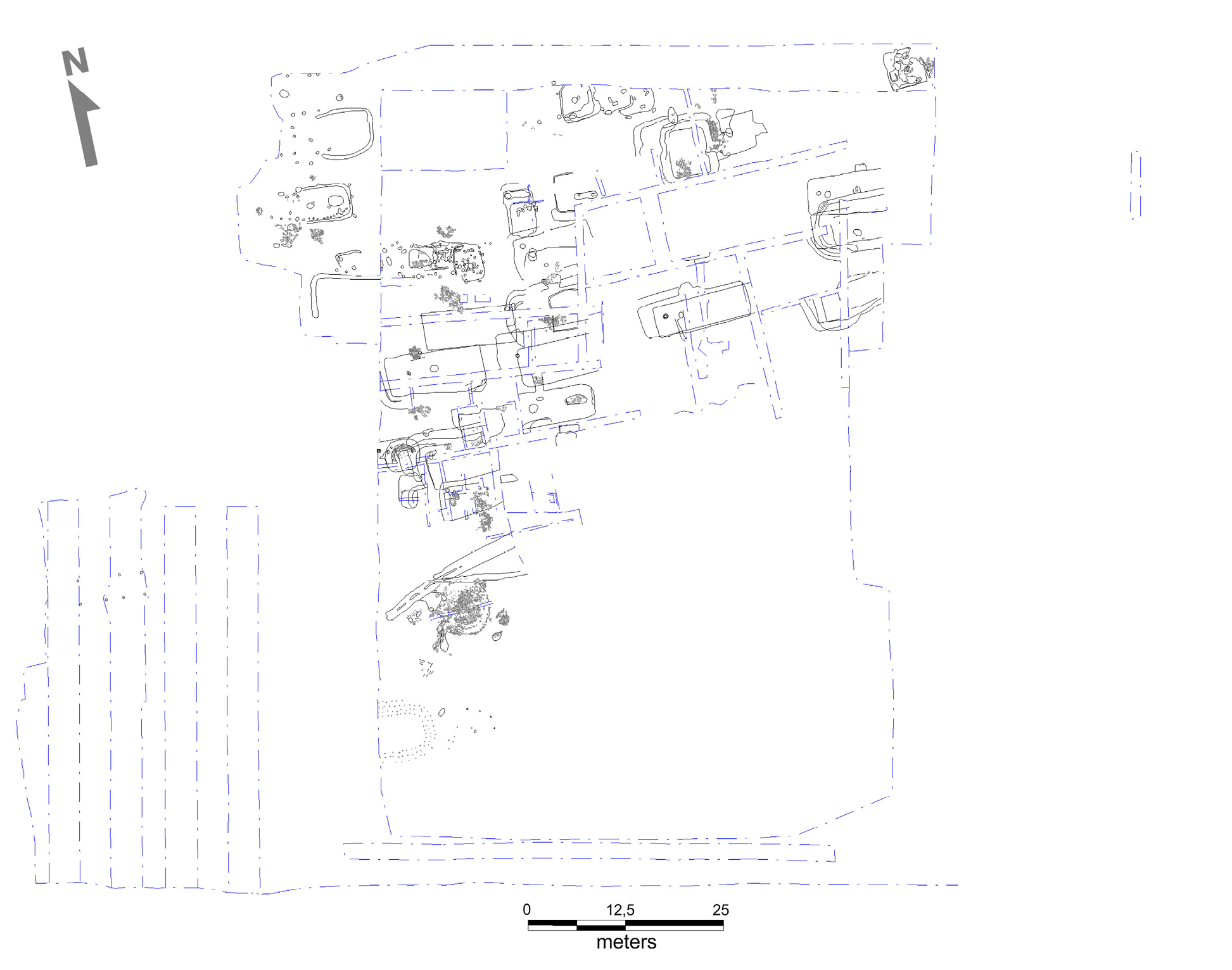 Figur 4. Udgravningsplan med Smedegård 1.