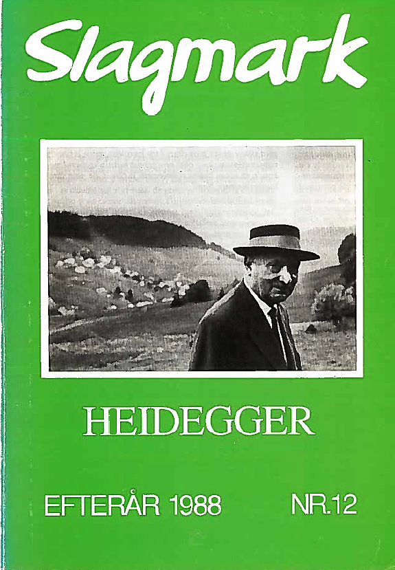 					View No. 12 (1988): Heidegger
				