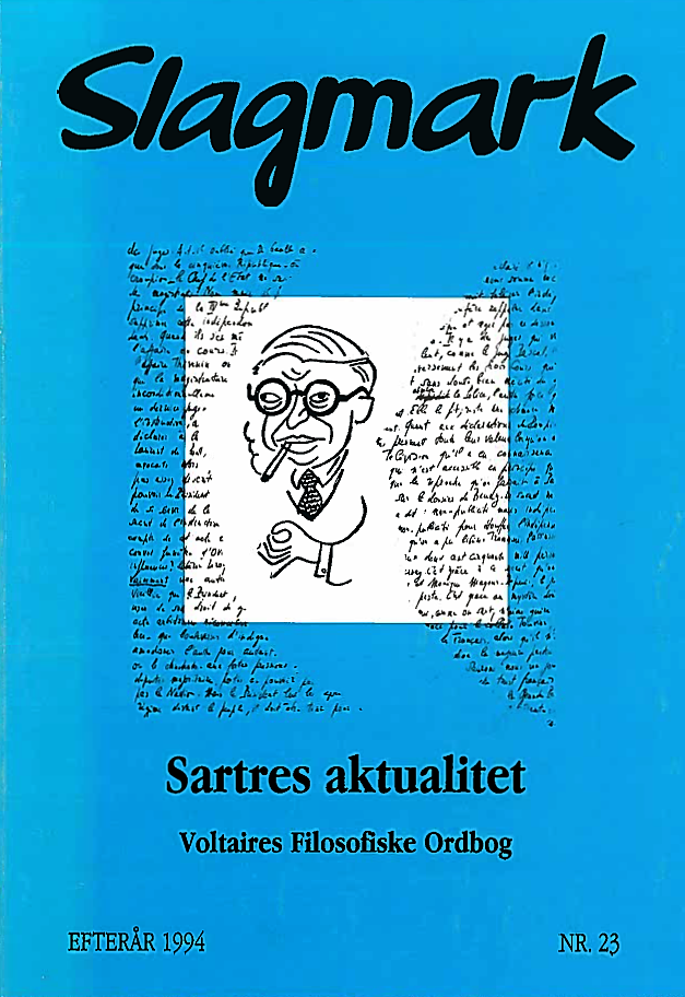 					View No. 23 (1994): Sartres aktualitet
				