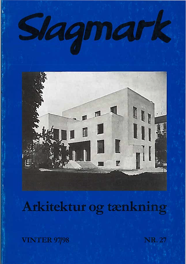 					View No. 27 (1997): Arkitektur og tænkning
				