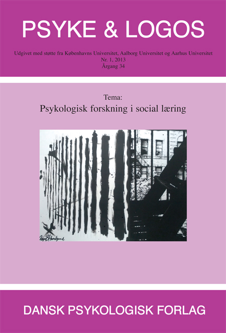 					Se Årg. 34 Nr. 1 (2013): Psykologisk forskning i social læring
				