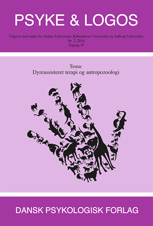 					Se Årg. 35 Nr. 2 (2014): Dyreassisteret terapi og antropozoologi
				