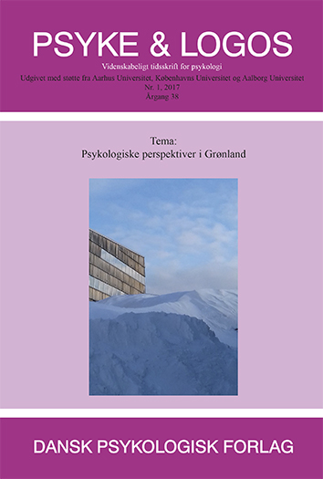 					Se Årg. 38 Nr. 1 (2017): Psykologiske perspektiver i Grønland
				