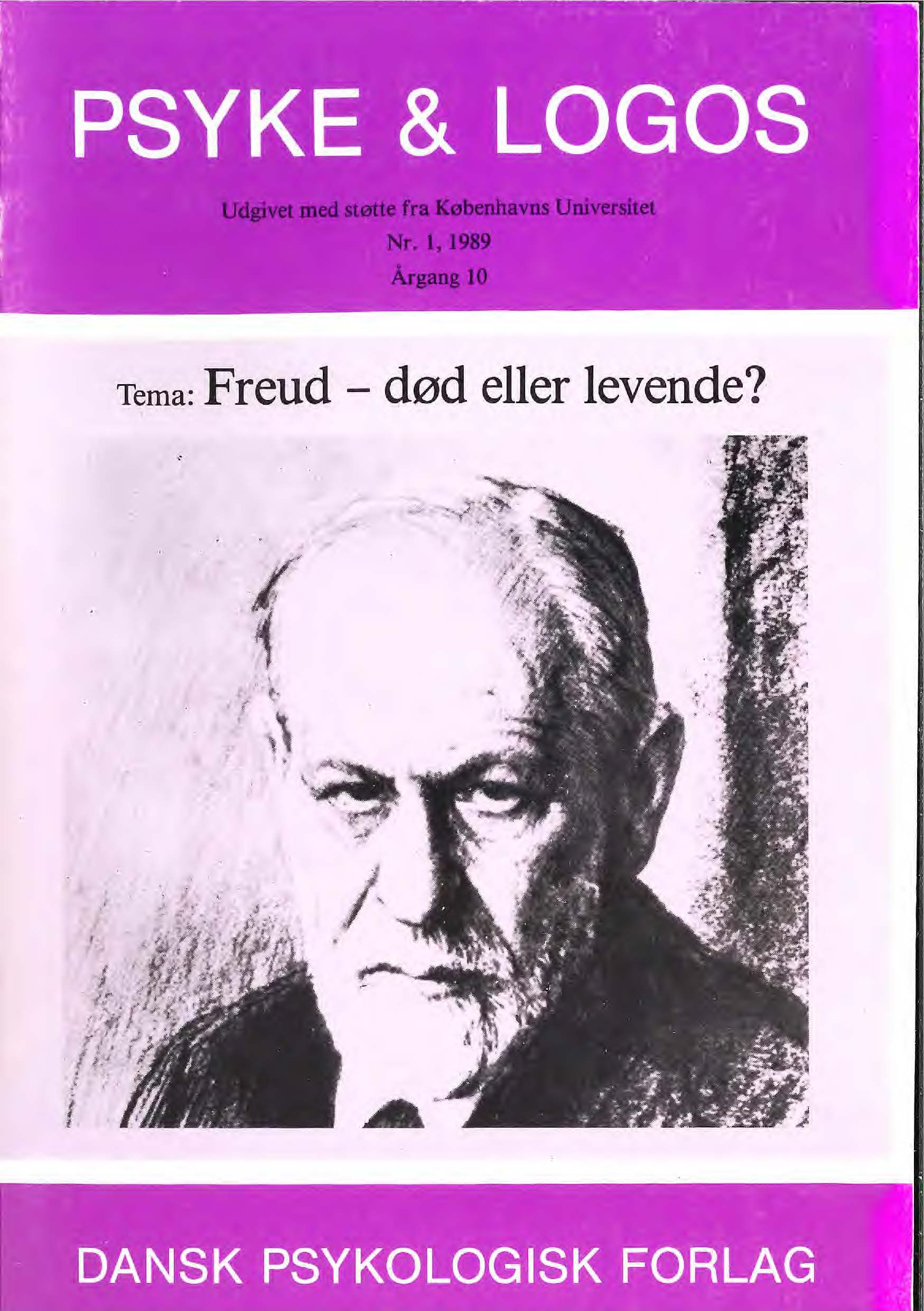 					View Vol. 10 No. 1 (1989): Freud - død eller levende?
				