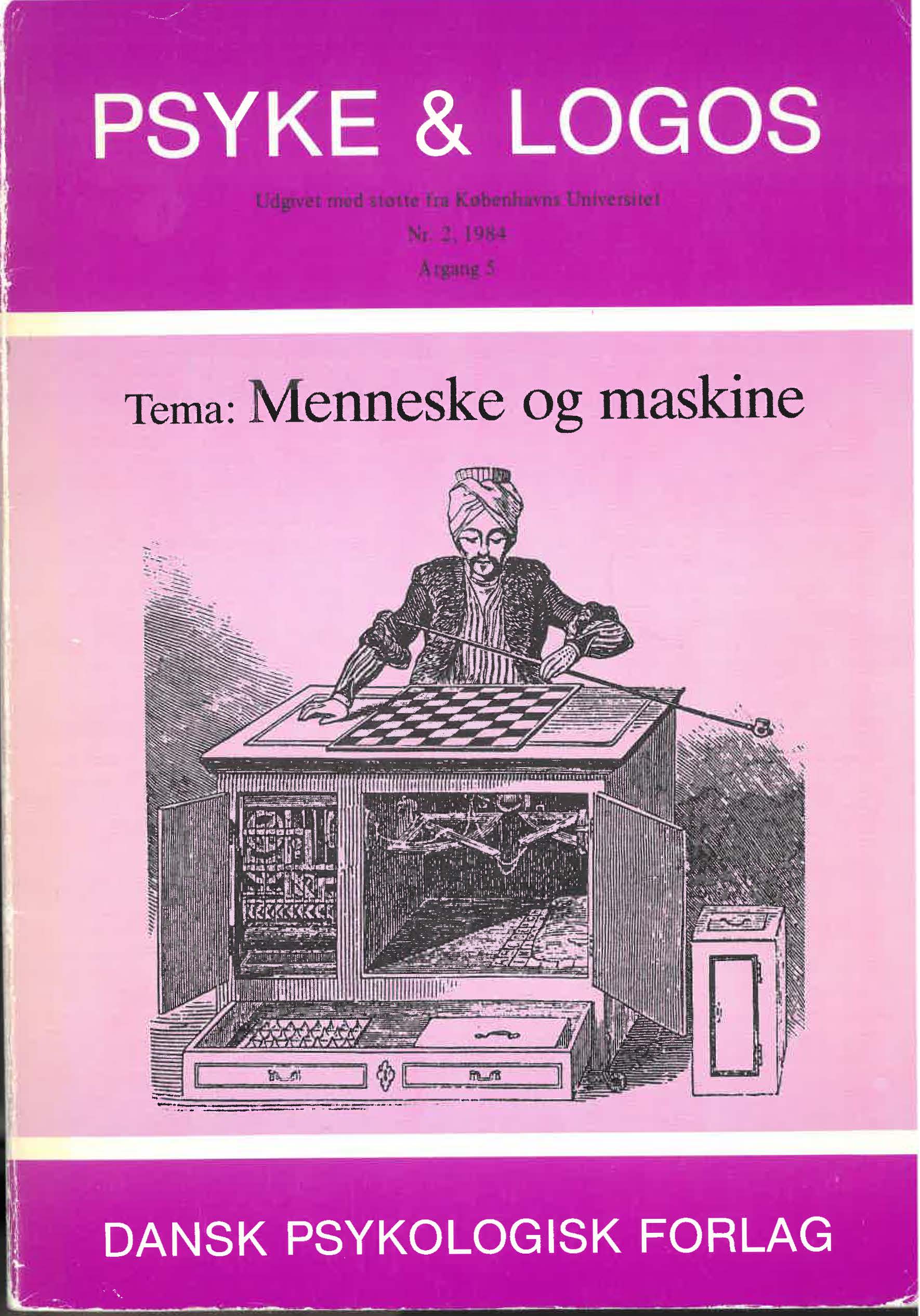 					Se Årg. 5 Nr. 2 (1984): Menneske og maskine
				