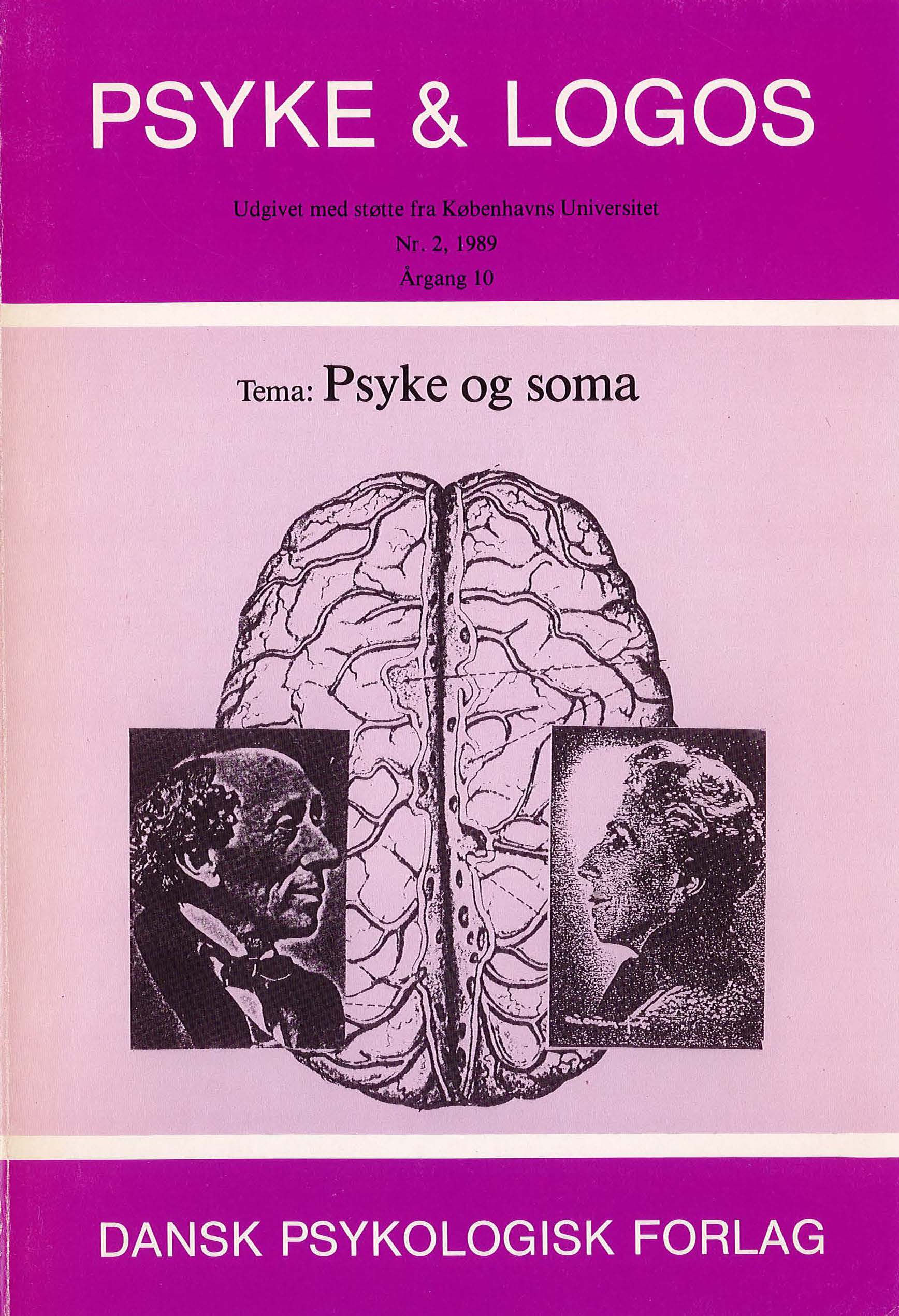 					View Vol. 10 No. 2 (1989): Psyke og soma
				