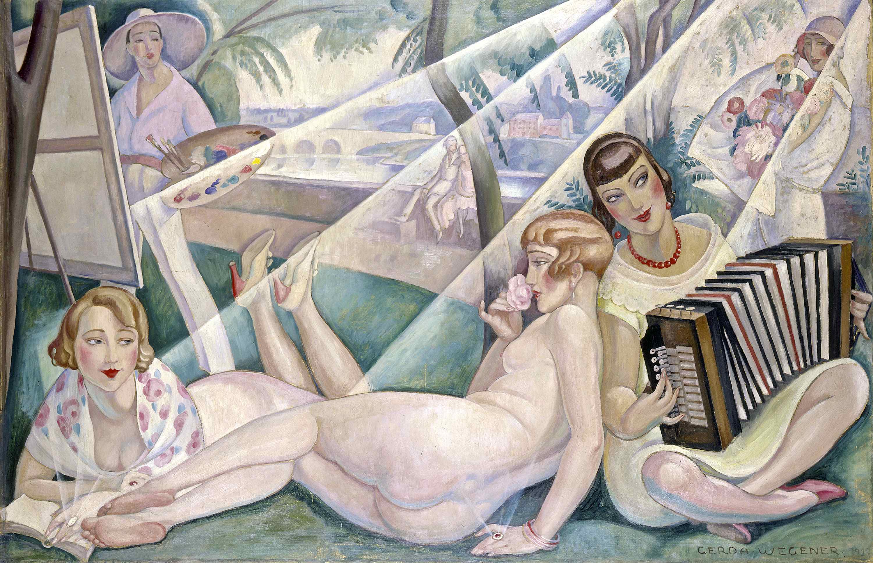 Gerda Wegner, En Sommerdag (A Summer Day), 1927