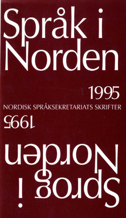 					Visa Språk i Norden / Sprog i Norden 1995
				