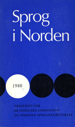 					View Språk i Norden / Sprog i Norden 1980
				