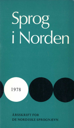 					Se Språk i Norden / Sprog i Norden 1978
				
