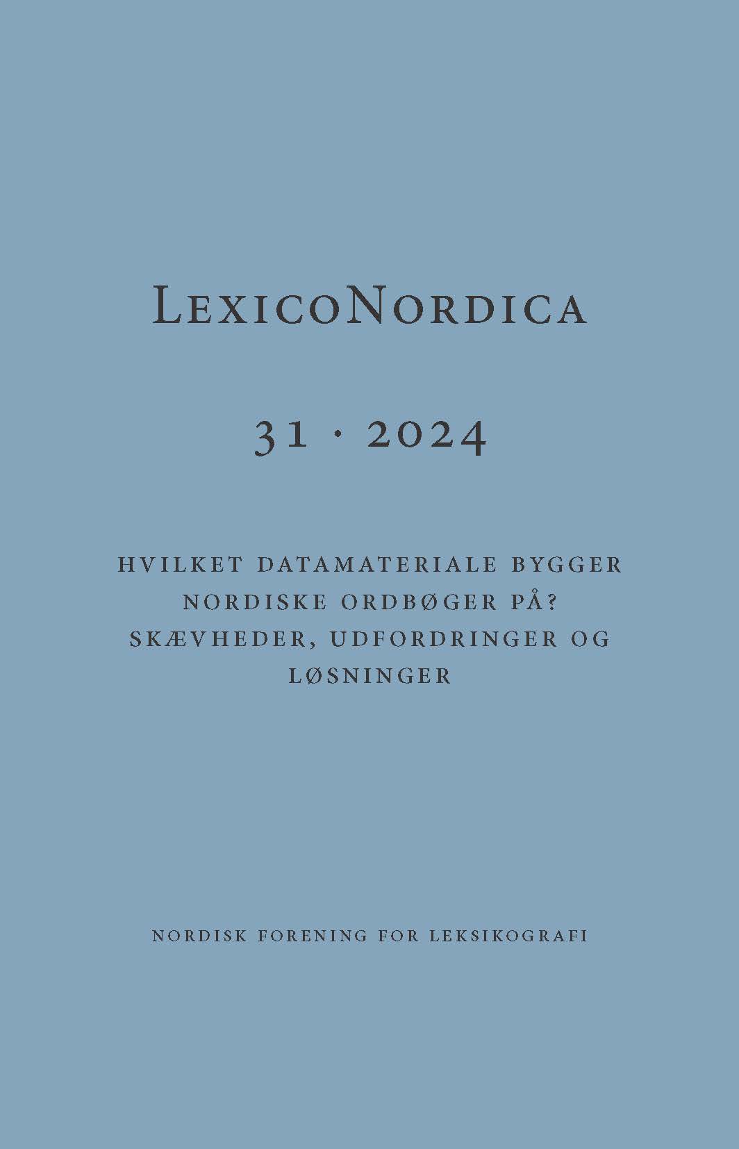 					Se Nr. 31 (2024): LexicoNordica 31
				