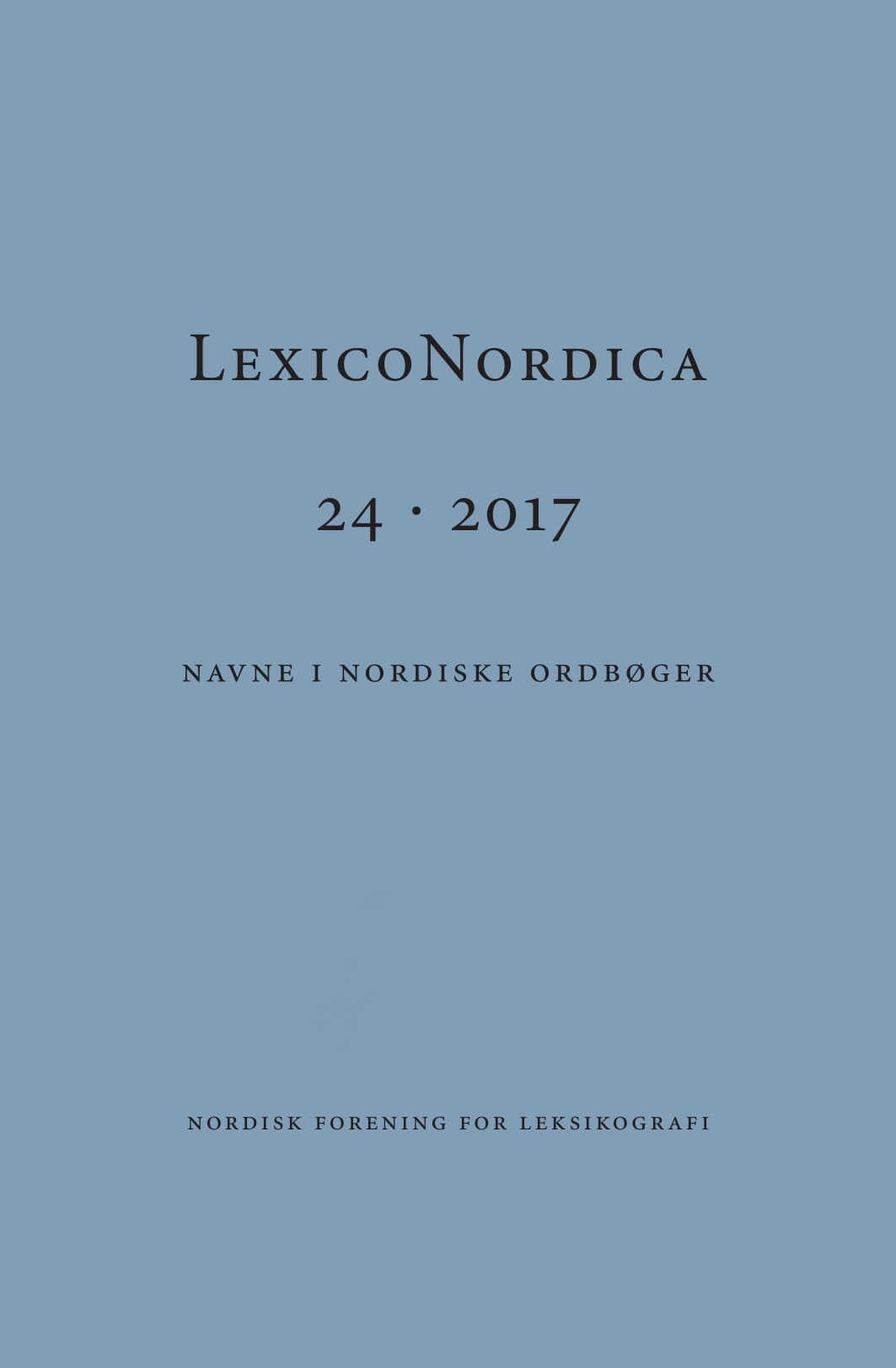 					View No. 24 (2017): Navne i nordiske ordbøger
				