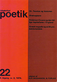 					Se Årg. 6 Nr. 22 (1974): Poetik 22
				