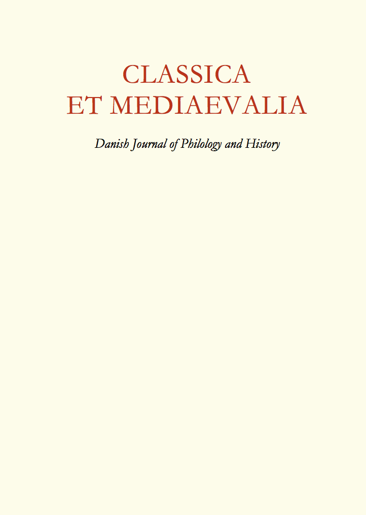 					View Vol. 68 (2020): Classica et Mediaevalia
				