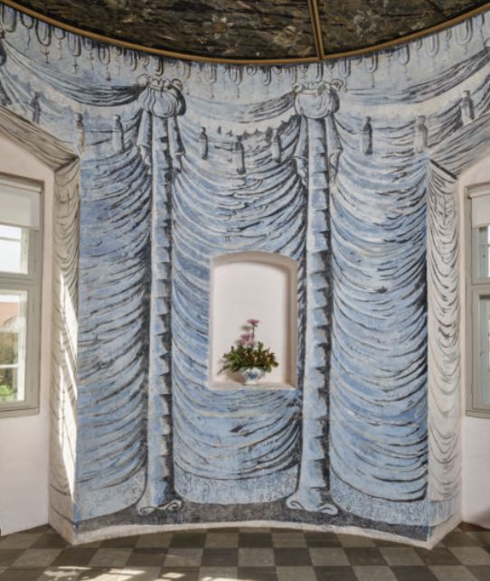 Det Blå Tårnværelse, som det tager sig ud efter restaureringen i 2020‑21. Foto: Roberto Fortuna.