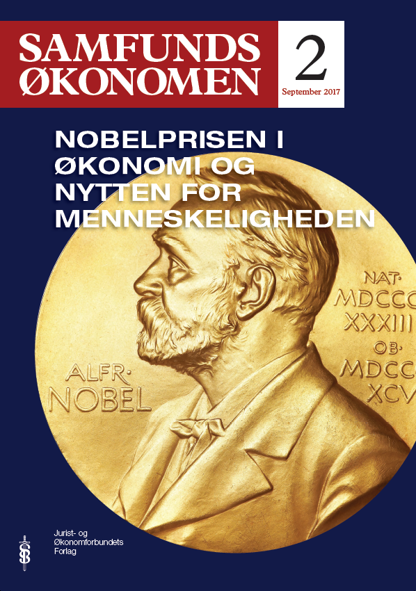 					Se Årg. 2017 Nr. 2 (2017): Nobelprisen i økonomi og nytten for menneskeheden
				