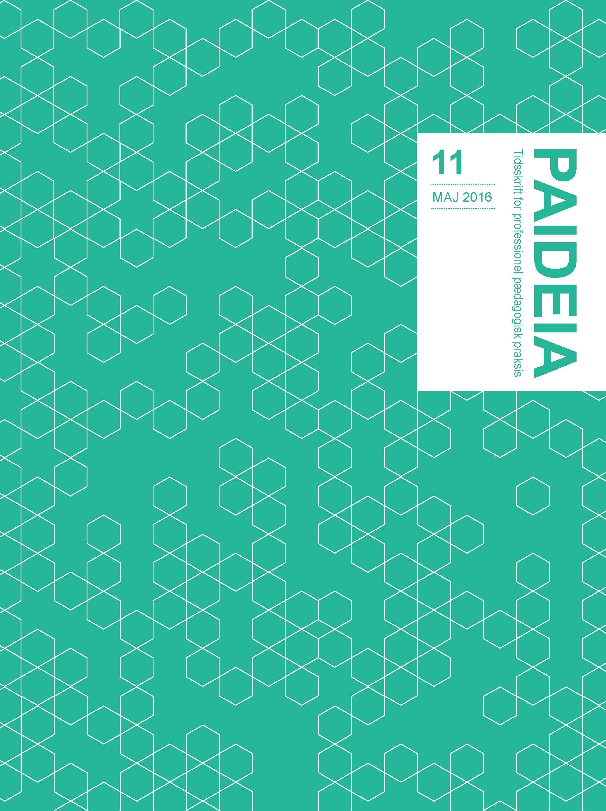 					Se Nr. 11 (2016): Paideia - Tidsskrift for professionel pædagogisk praksis 
				