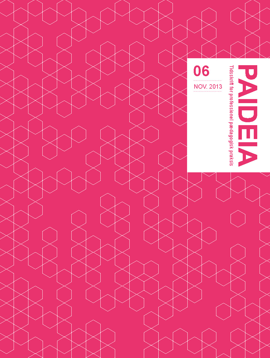 					Se Nr. 6 (2013): Paideia - Tidsskrift for professionel pædagogisk praksis 
				