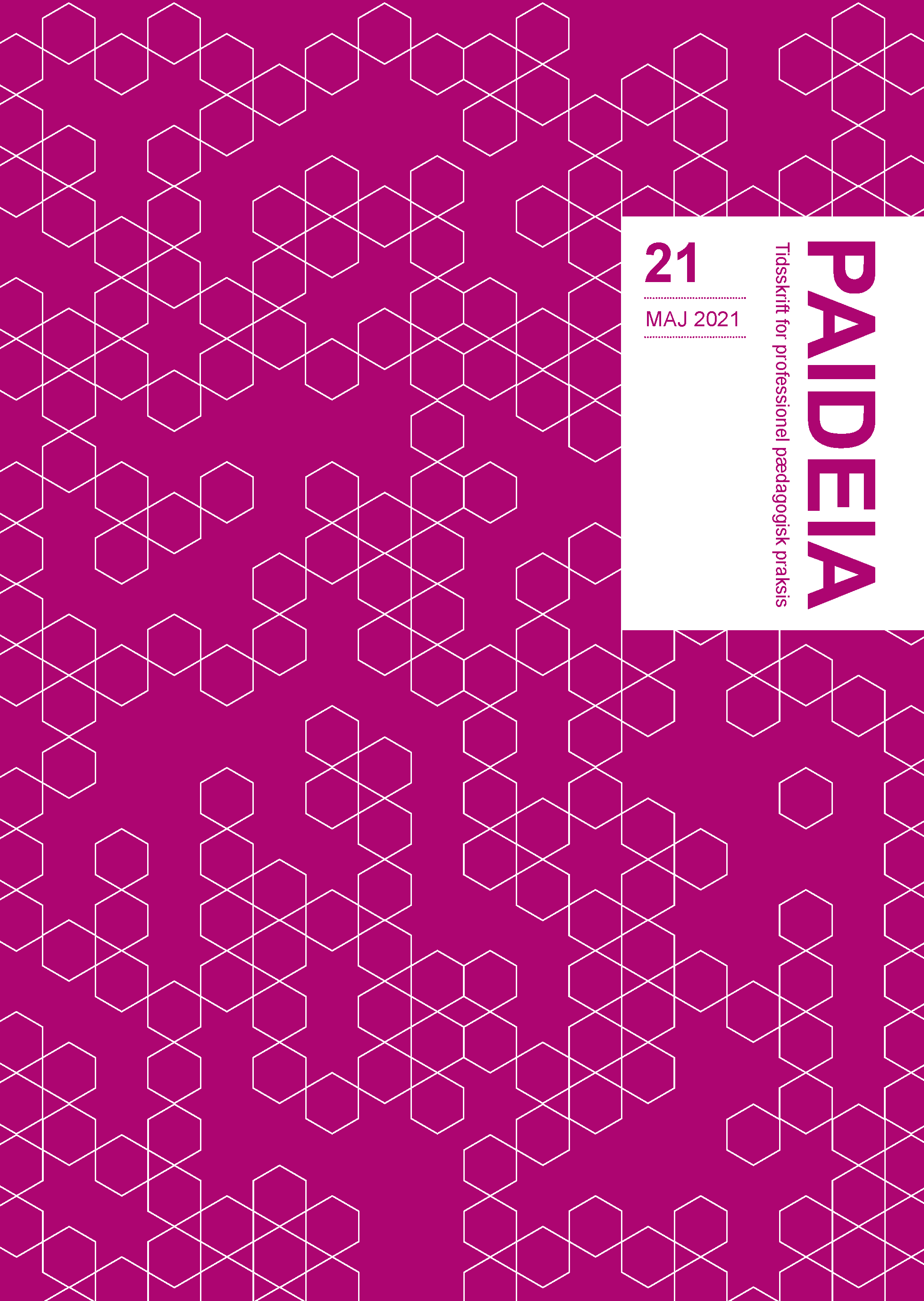 					Se Nr. 21 (2021): Paideia - Tidsskrift for professionel pædagogisk praksis
				