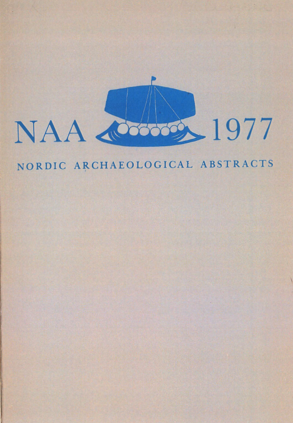 Nordic Archaeological Abstracts 1977