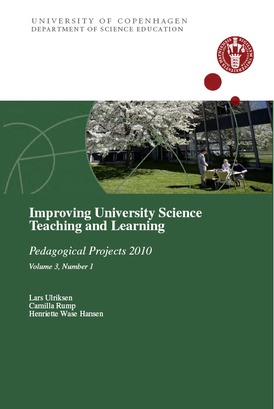 					Se Årg. 3 Nr. 1 (2010): Improving University Science Teaching and Learning - Pedagogical Projects 2010
				