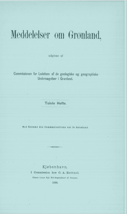 					Se Årg. 12 (1888): Meddelelser om Grønland
				