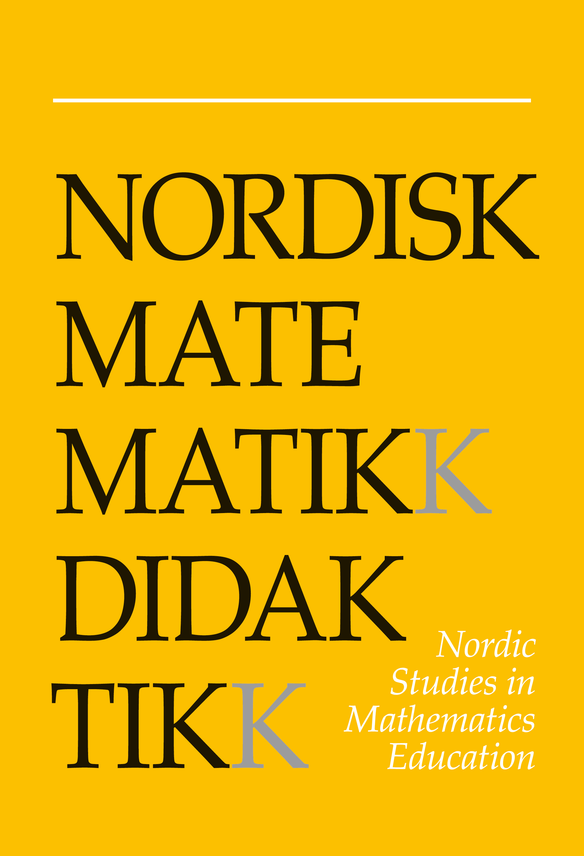  Nordisk Matematikkdidaktikk, NOMAD 