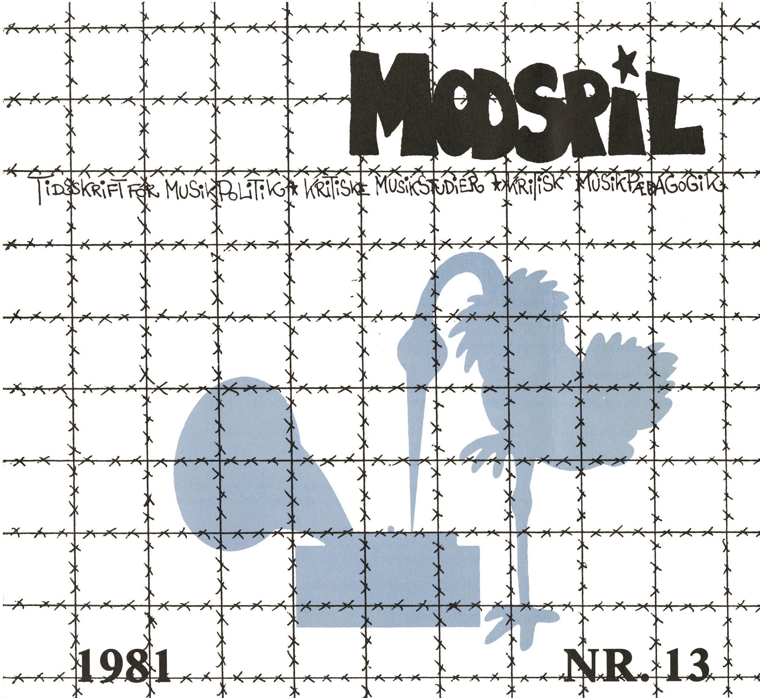 modspil vol. 4, nr. 13, coverbillede (tegning)