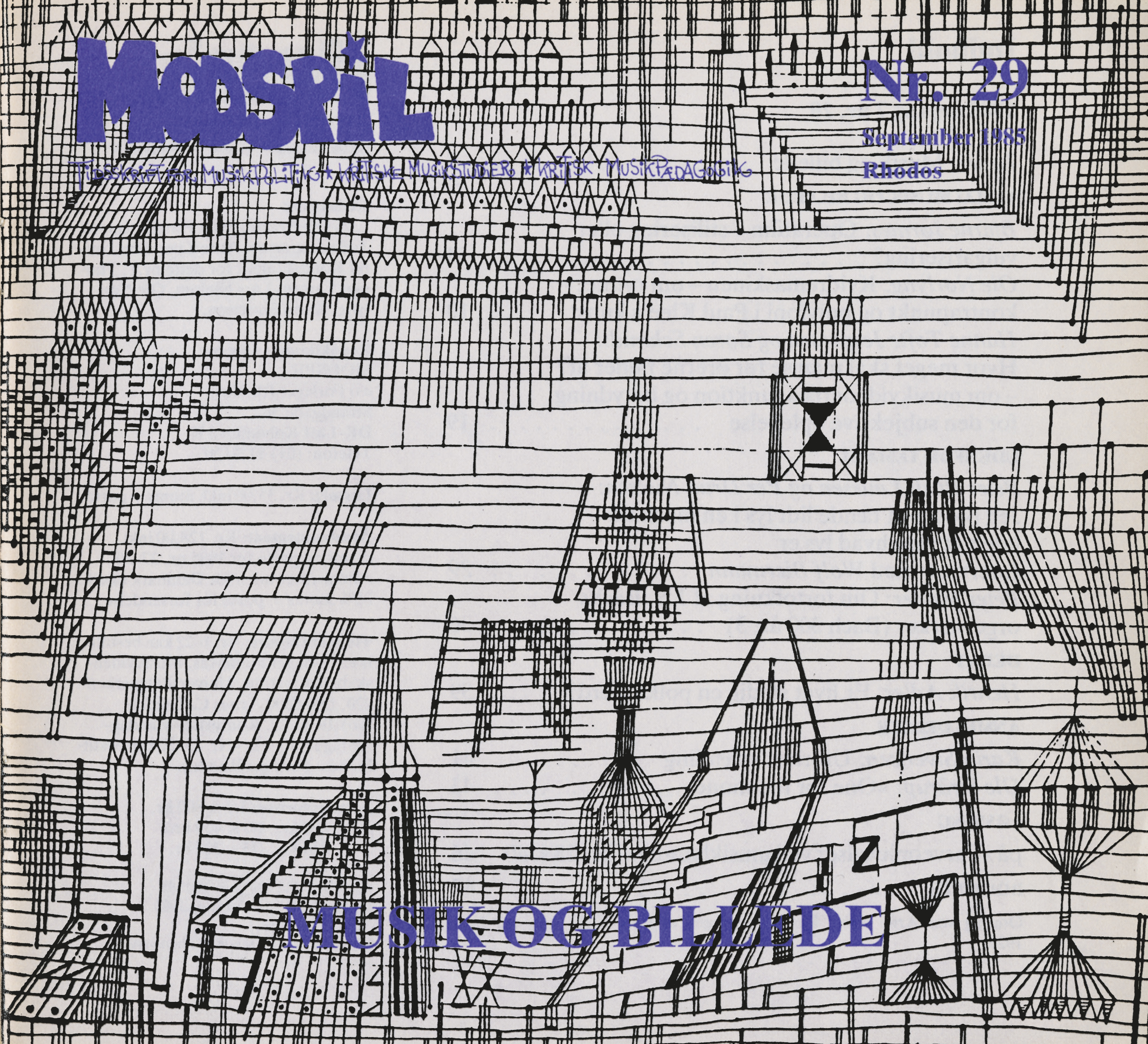 modspil vol. 7, nr. 29, coverbillede (tegning)