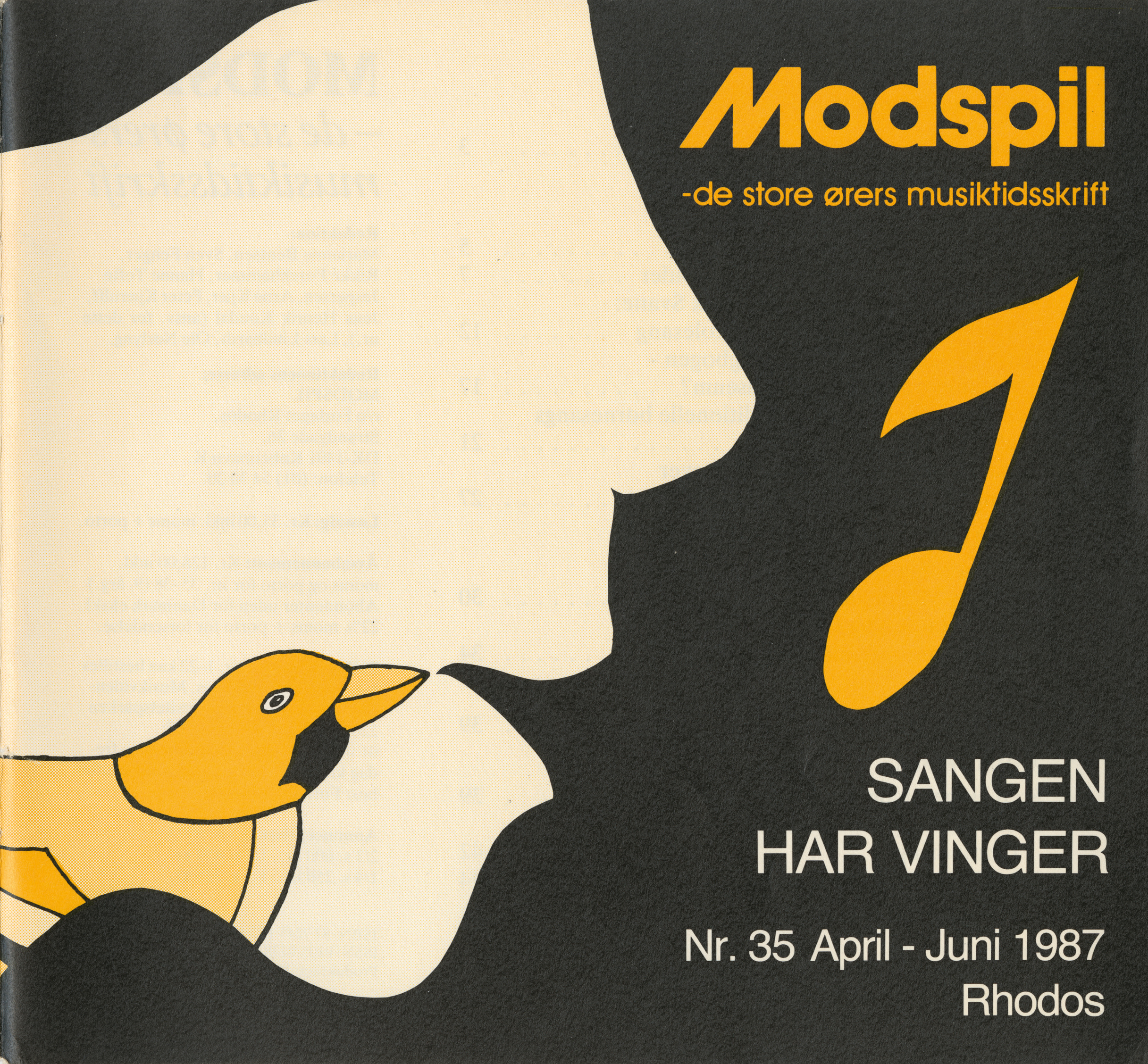 modspil vol. 9, nr. 35, coverbillede (tegning)