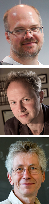 Kristján Gulbrandsen, Troels C. Petersen og Børge Svane Nielsen.