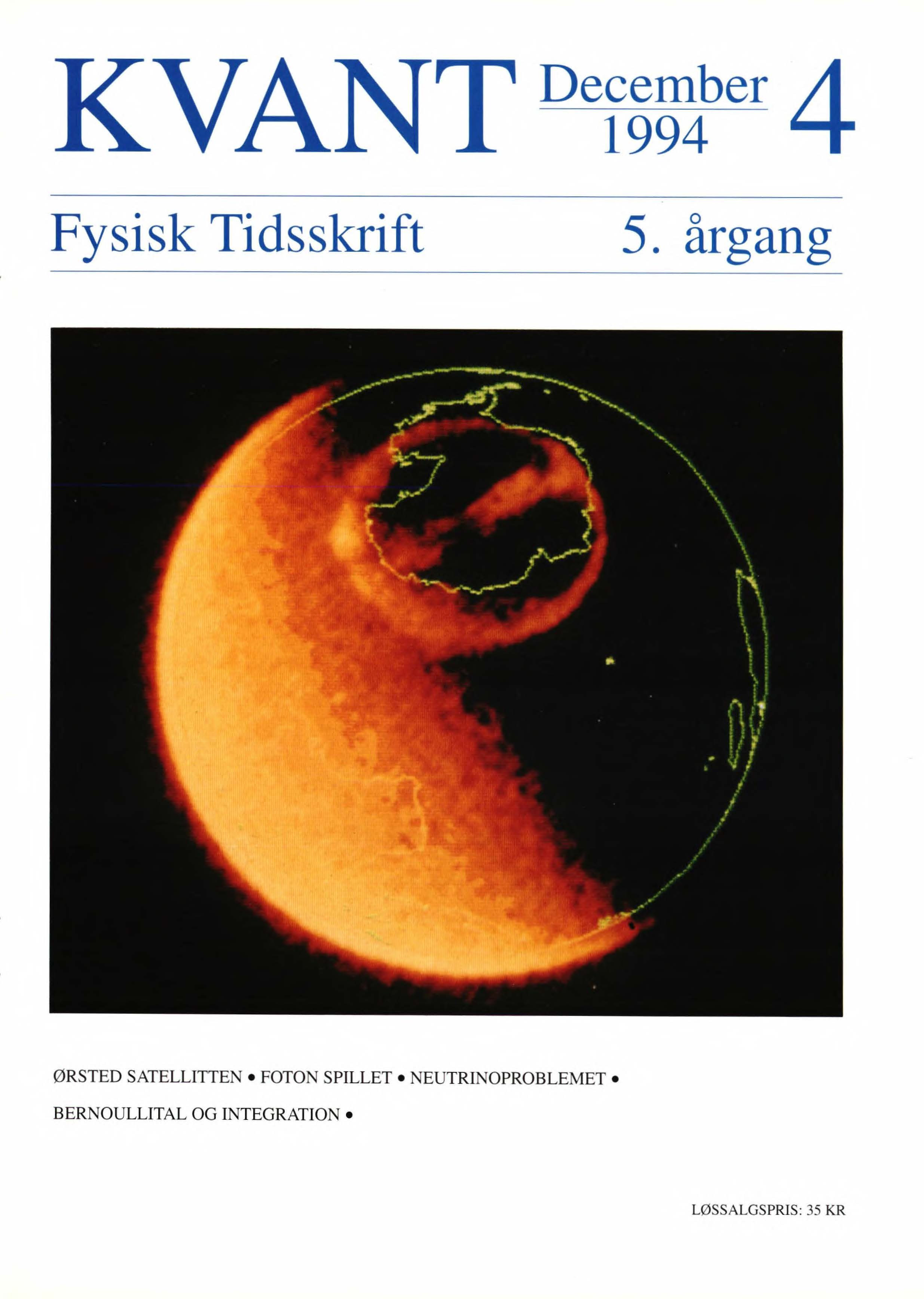 Forsidebilledet viser resultatet af en klimamodelsimulering af temperaturændringen i månederne dec-jan-feb i scenariet A2 i perioden 2071- 2100 relativt til perioden 1961-1990. Farven indikerer, hvor stor ændringen er i grader Celcius.