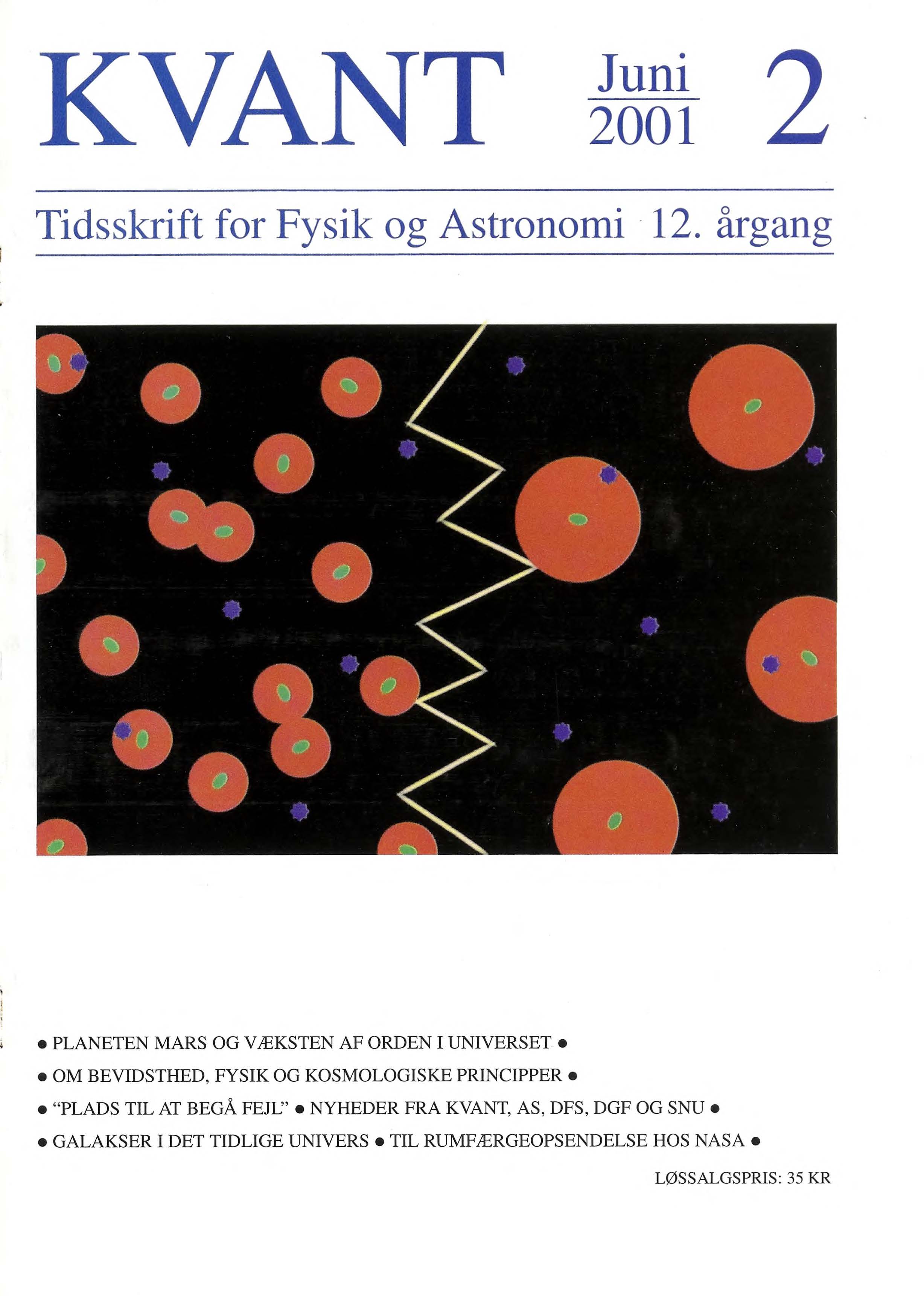 DLA GALAKSER Forsidebilledet illustrerer at samme dækningsgrad kan opnås med få store skyer og med mange små skyer. Den observationelle forskel er afstanden mellem kvasaren (blå) og DLA galaksen (grøn).