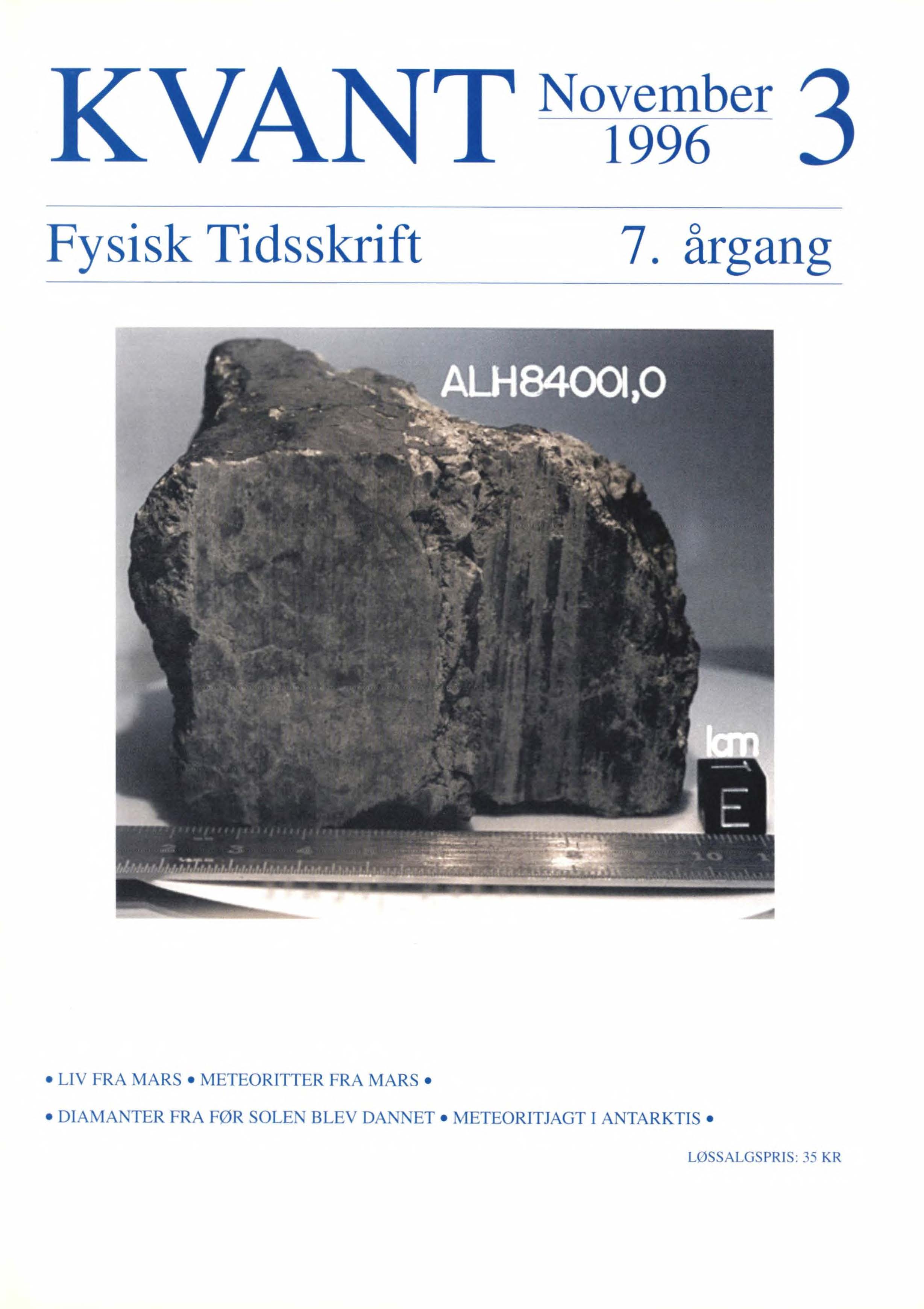 Meteoritten ALH 84001