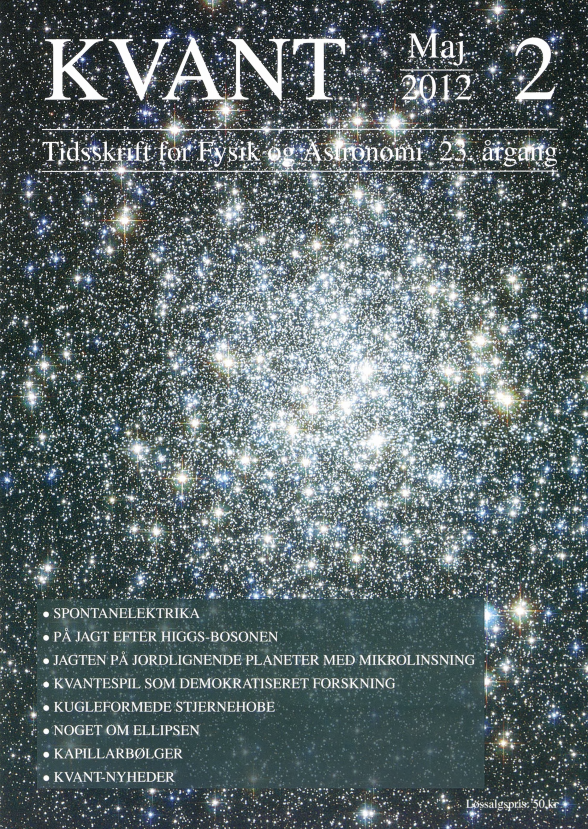 Billedet på forsiden viser Den kugleformede stjernehob Messier 9 i stjernebilledet Ophiucus optaget med Hubble Rumteleskopet. Messier 9 indeholder over en kvart million stjerner og er omkring 25.000 lysår væk. Læs mere om kuglehobe i artiklen af Michael Quaade inde i bladet.