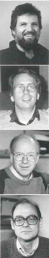 Tomas Bohr, Preben Alstrøm, Preben Graae Sørensen og Finn Hynne