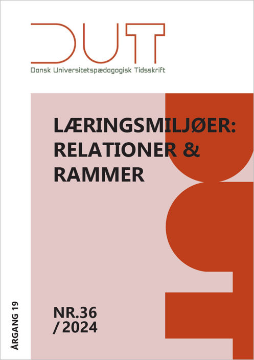 					Se Årg. 19 Nr. 36 (2024): Læringsmiljøer: Relationer & Rammer
				
