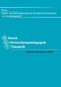					Se Årg. 3 Nr. 5 (2008): Videre- og efteruddannelse på de højere læreanstalter - En ny pædagogik?
				